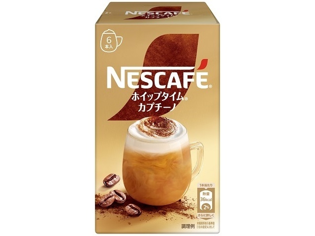 ネスカフェ ホイップタイム カプチーノ６Ｐ □お取り寄せ品 【購入入数２４個】