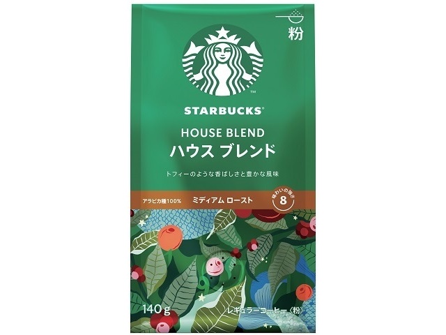 スターバックス ハウスブレンド粉１４０ｇ □お取り寄せ品 【購入入数６個】