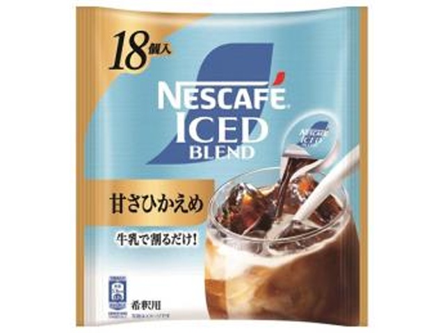 ネスカフェ アイスブレンド 甘さひかえめ１８個 【新商品 3/1 発売】 【今月の特売 嗜好飲料】 □お取り寄せ品 【購入入数１２個】