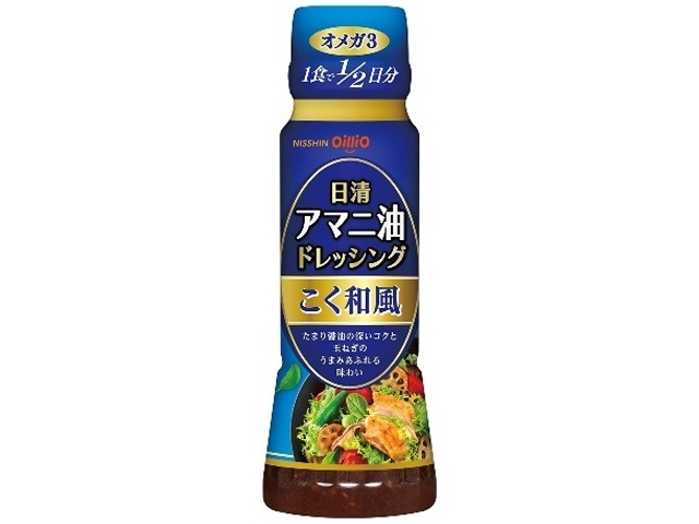 日清 アマニ油ドレッシング こく和風１６０ｍｌ □お取り寄せ品 【購入入数２４個】