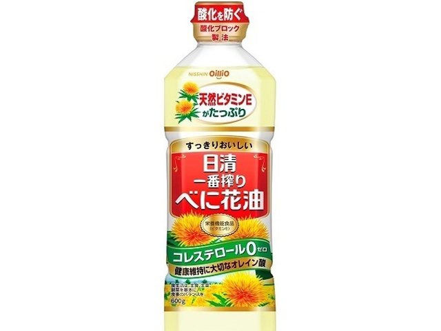 日清 一番搾りべに花油 ６００ｇ □お取り寄せ品 【購入入数２０個】