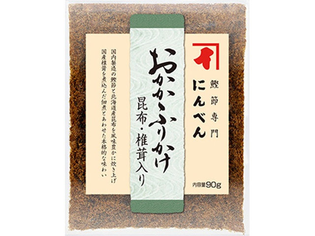 にんべん おかかふりかけ 昆布・椎茸入り９０ｇ 【今月の特売 乾物】 □お取り寄せ品 【購入入数４０個】