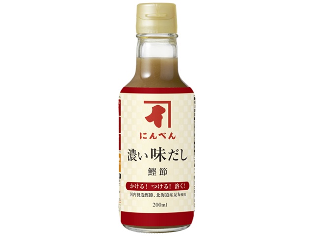 にんべん 濃い味だし鰹節 ２００ｍｌ 【今月の特売 調味料】 □お取り寄せ品 【購入入数２４個】