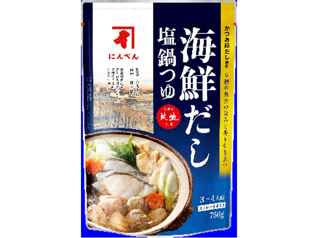 にんべん 海鮮だし塩鍋つゆ ７５０ｇ 【今月の特売 調味料】 【購入入数１２個】