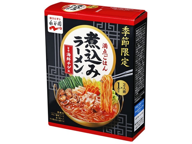 永谷園 煮込みラーメン 旨辛海鮮チゲ風二人前 【新商品 3/2 発売】 □お取り寄せ品 【購入入数４８個】