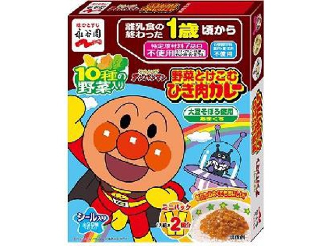 永谷園 アンパンマンミニ 野菜ひき肉カレー □お取り寄せ品 【購入入数６０個】
