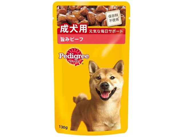 ペディグリー 成犬用ビーフ１３０ｇ □お取り寄せ品 【購入入数５０個】