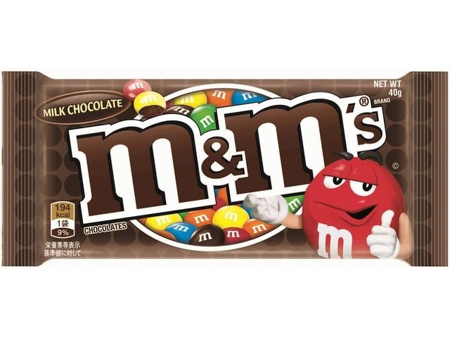 ｍ＆ｍ’ｓ ミルクチョコレートシングル ４０ｇ △ 【購入入数１２個】