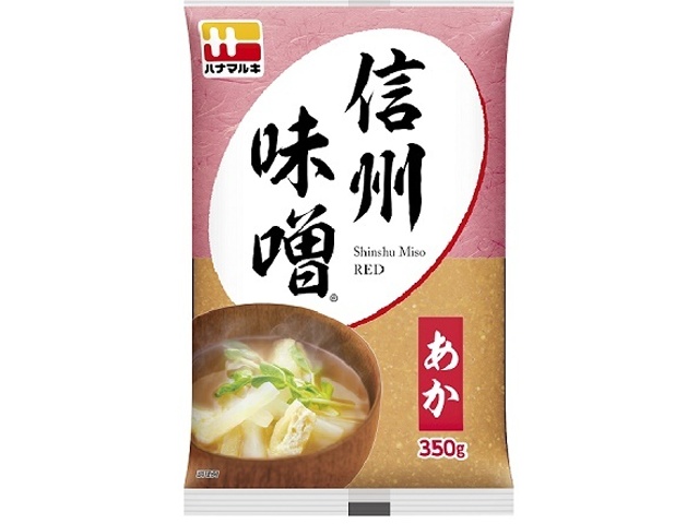 ハナマルキ 信州味噌 赤３５０ｇ □お取り寄せ品 【購入入数１２個】