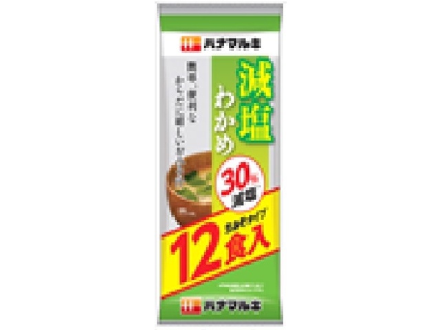 ハナマルキ おいしい減塩即席わかめ汁１２食 【今月の特売 調味料】 □お取り寄せ品 【購入入数６０個】