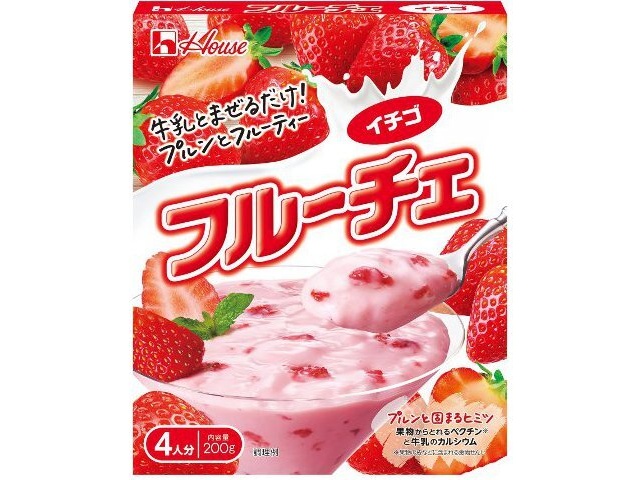 ハウス食品 フルーチェ イチゴ２００ｇ △ 【購入入数１０個】