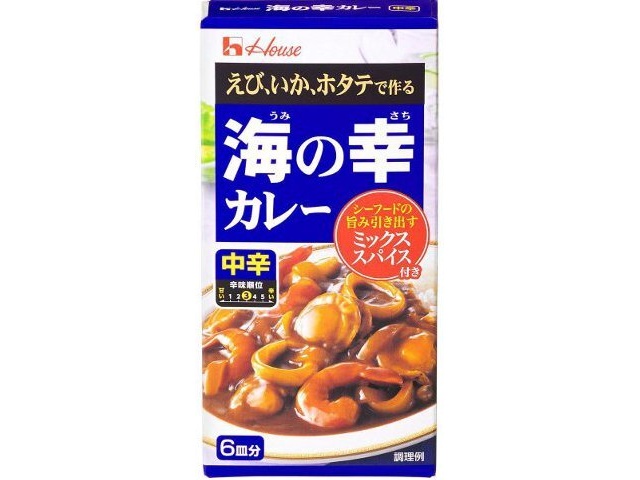 ハウス食品 海の幸カレー 中辛１２０ｇ □お取り寄せ品 【購入入数１２０個】