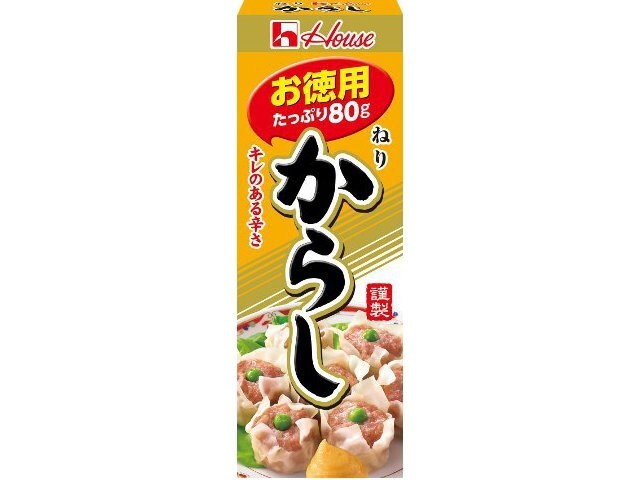 ハウス食品 ねりからしお徳用 ８０ｇ □お取り寄せ品 【購入入数６０個】