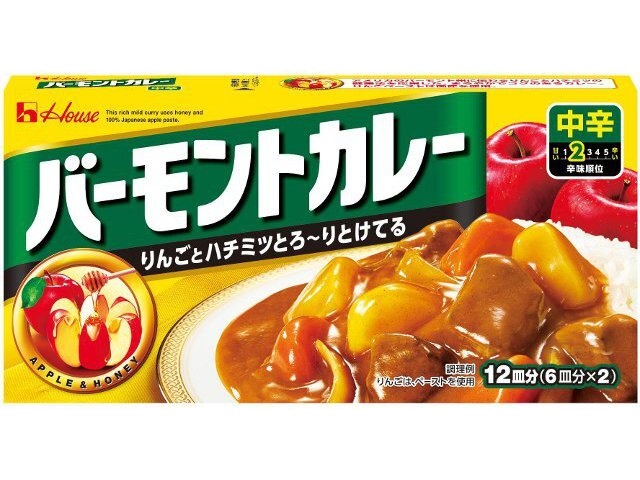 ハウス食品 バーモントカレー中辛 １１５ｇ △ 【購入入数１０個】