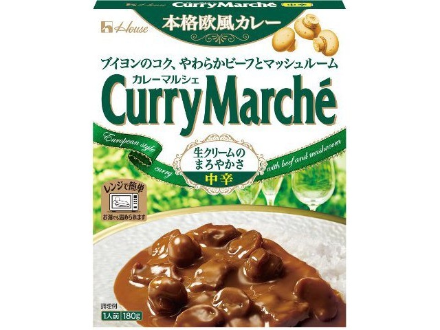 ハウス食品 カレーマルシェ 中辛１８０ｇ □お取り寄せ品 【購入入数６０個】
