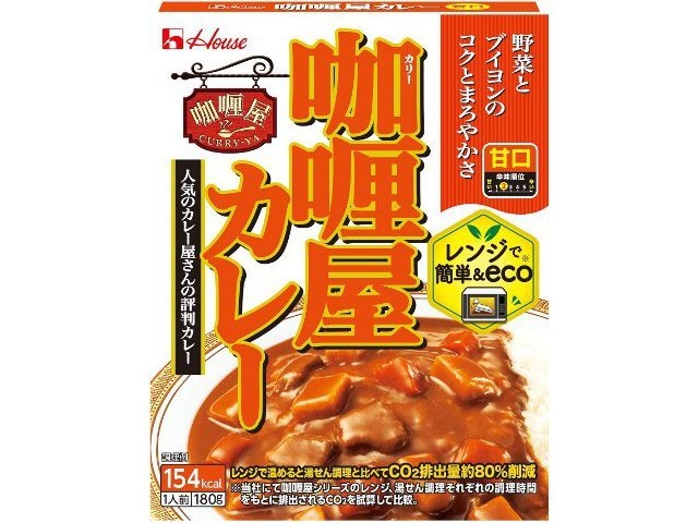ハウス食品 カリー屋カレー甘口 １８０ｇ △ 【購入入数１０個】