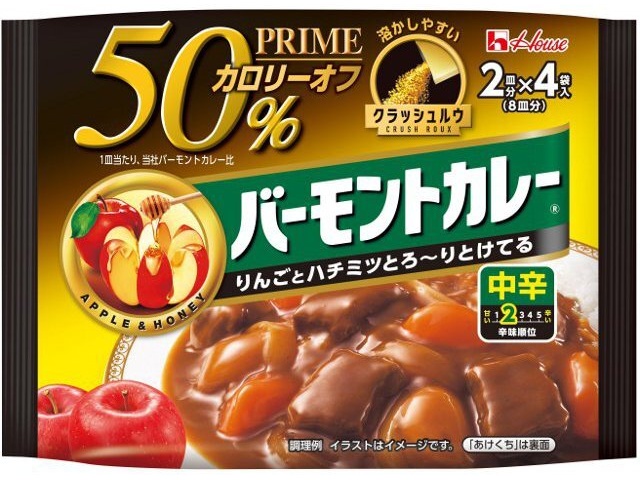 ハウス食品 プライムバーモントカレールウ中辛 １０３ｇ □お取り寄せ品 【購入入数３６個】