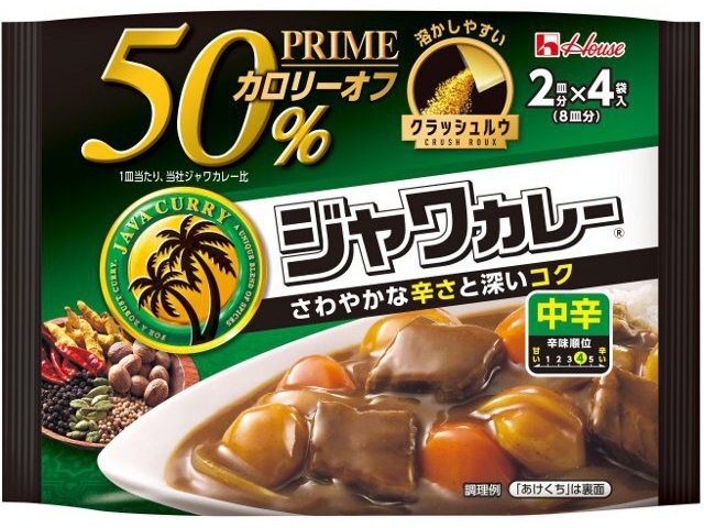 ハウス食品 プライムジャワカレールウ中辛 １１２ｇ □お取り寄せ品 【購入入数３６個】