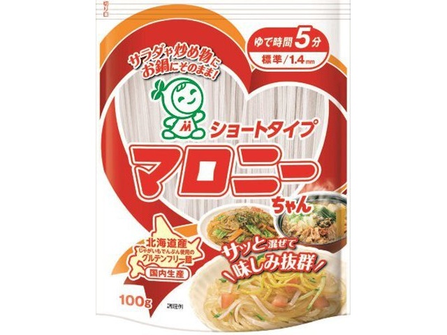 ハウス食品 ショートタイプマロニーちゃん １００ｇ □お取り寄せ品 【購入入数８０個】