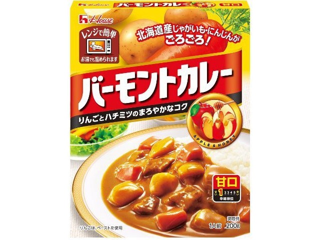 ハウス食品 レトルトバーモントカレー甘口２００ｇ □お取り寄せ品 【購入入数６０個】