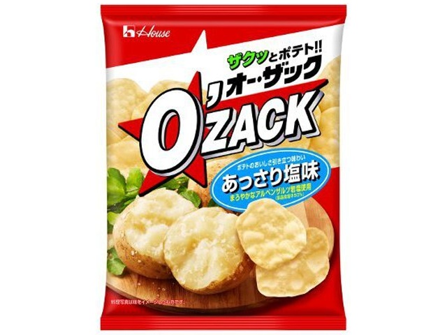 ハウス食品 オー・ザック あっさり塩味５５ｇ △ 【購入入数１２個】