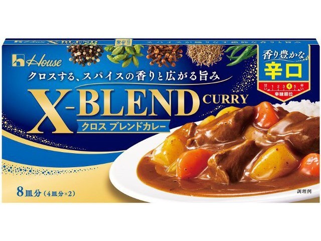 ハウス食品 クロスブレンドカレー 辛口１４０ｇ □お取り寄せ品 【購入入数６０個】