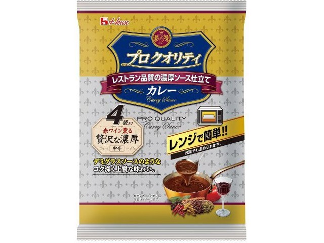 ハウス食品 プロクオリティカレー 贅沢な濃厚４袋入り △ 【購入入数６個】