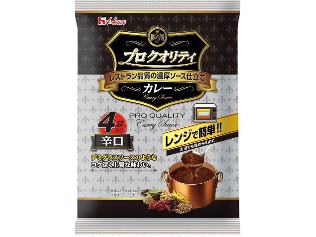 ハウス食品 プロクオリティカレー 辛口４袋入り  【購入入数６個】