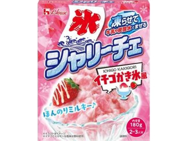 ハウス食品 シャリーチェ イチゴかき氷風１８０ｇ □お取り寄せ品 【購入入数６０個】