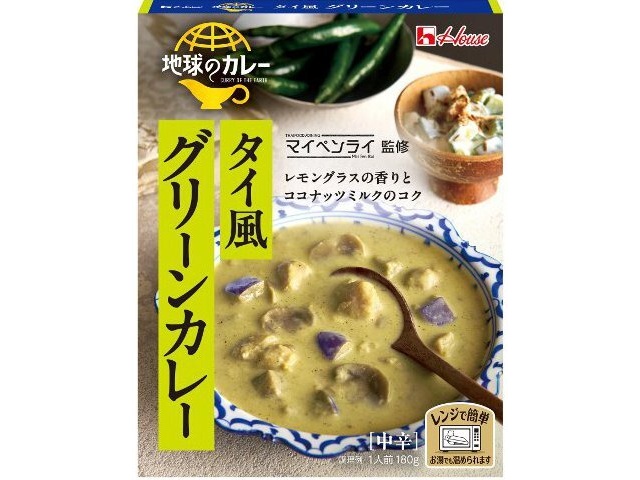 ハウス食品 地球のカレー タイ風グリーンカレー１８０ｇ □お取り寄せ品 【購入入数６０個】