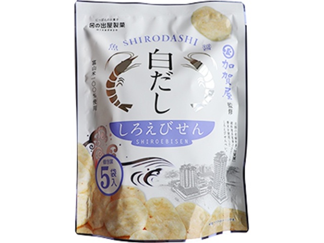日の出屋 白だししろえびせんべい５袋入 ６５ｇ △ 【購入入数１２個】