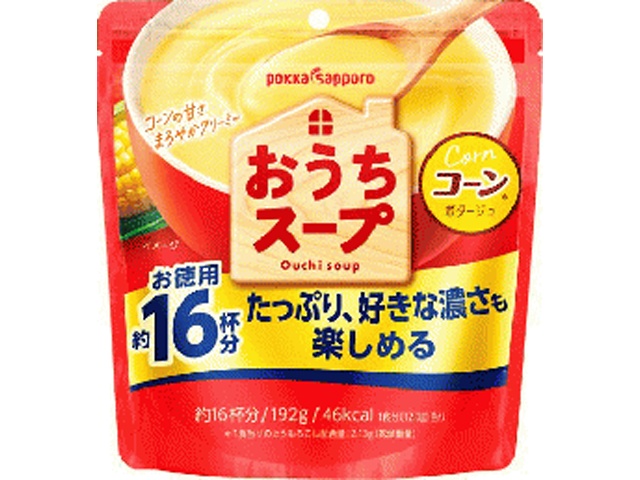 ポッカサッポロフード おうちスープ コーン１９２ｇ袋 □お取り寄せ品 【購入入数１２個】
