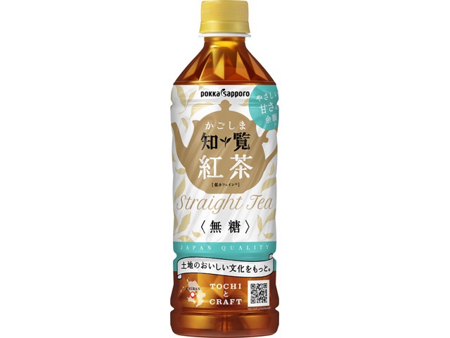 ポッカサッポロフード かごしま知覧紅茶無糖Ｐ５００ｍｌ 【今月の特売 飲料水】 △ 【購入入数２４個】