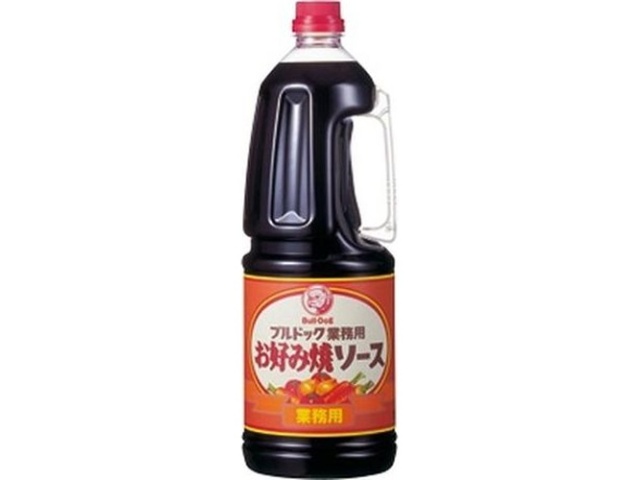 ブルドック 食堂用お好み焼ソース１．８Ｌ業務用 □お取り寄せ品 【購入入数６個】
