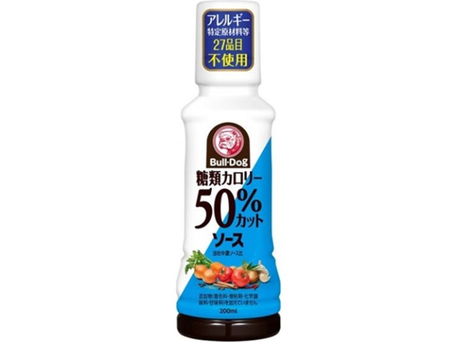 ブルドック糖類カロリー５０％カットソース２００ｍｌ □お取り寄せ品 【購入入数２０個】