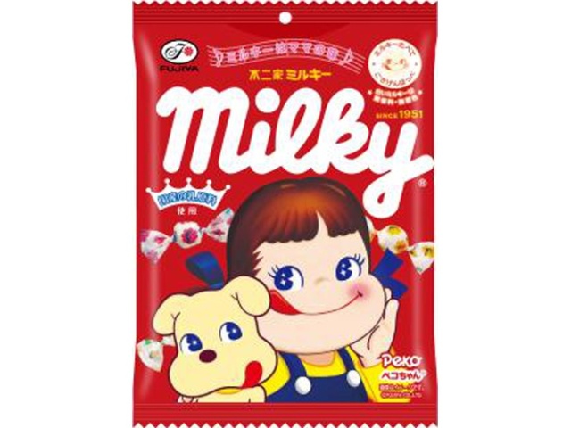 不二家 ミルキー袋 １００ｇ △ 【購入入数６個】【数量限定】◇