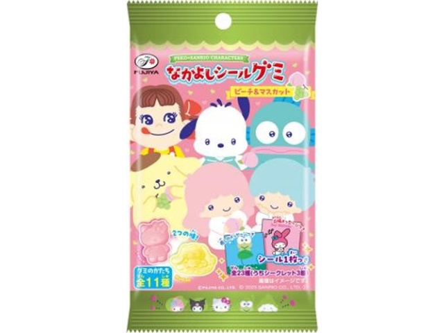 不二家 ペコサンリオグミ（ピーチ＆マスカット）６粒 □お取り寄せ品 【購入入数１６０個】【数量限定】◇