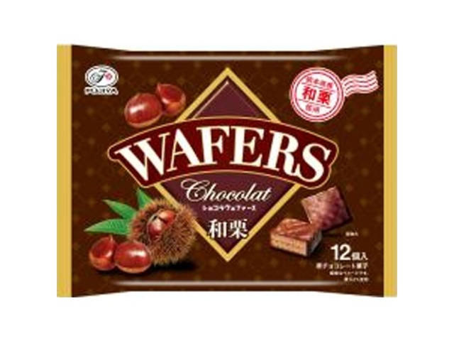 不二家 ショコラウェファース 和栗１２個  【購入入数１８個】【数量限定】◇