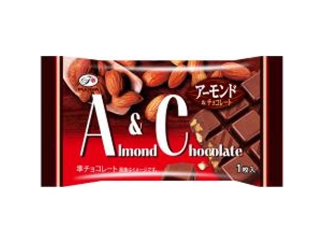 不二家 アーモンド＆チョコレート１枚 △ 【購入入数８個】【数量限定】◇