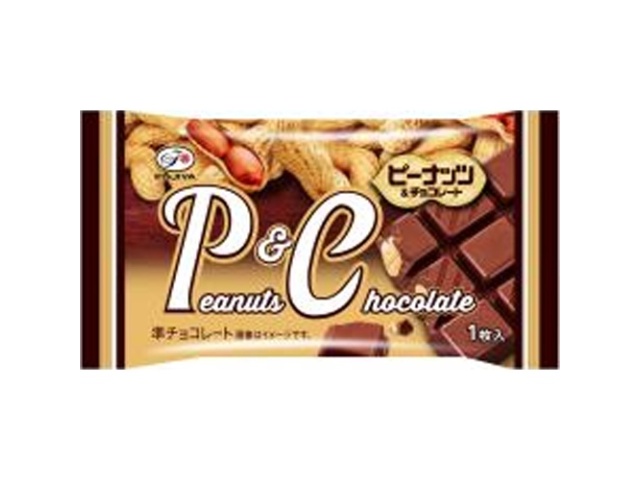 不二家 ピーナッツ＆チョコレート１枚 △ 【購入入数８個】【数量限定】◇