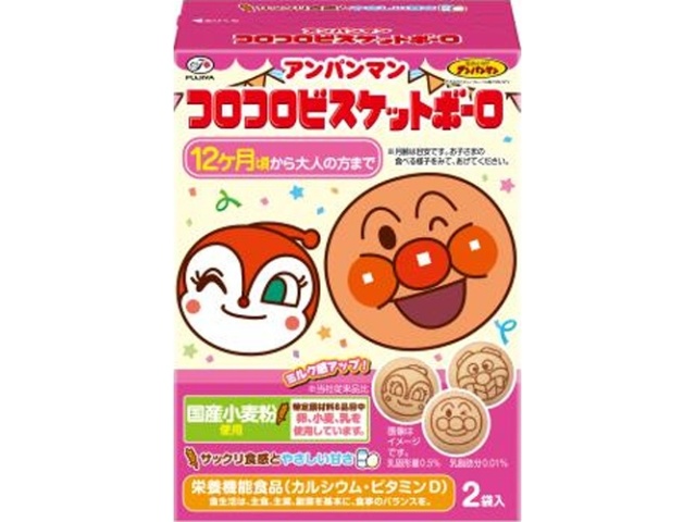 不二家 アンパンマンコロコロビスケットボーロ５０ｇ □お取り寄せ品 【購入入数４０個】【数量限定】◇
