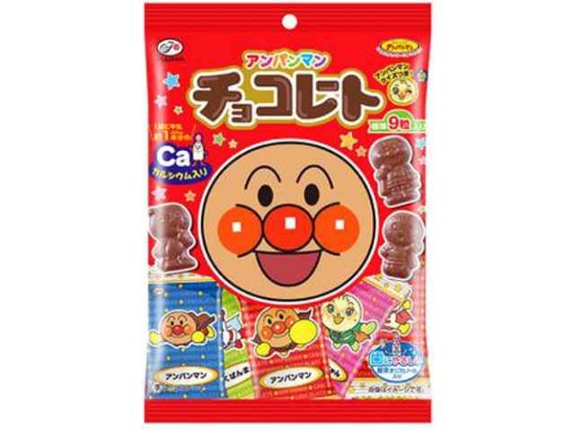 不二家 アンパンマンチョコ 小袋３４ｇ □お取り寄せ品 【購入入数１６０個】【数量限定】◇