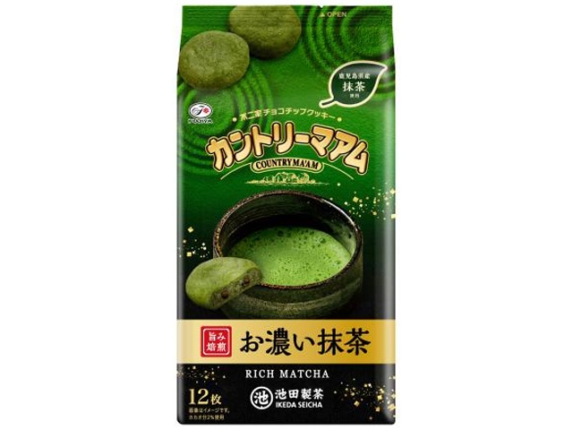 不二家 カントリーマアム お濃い抹茶１２枚 【新商品 2/ 発売】【数量限定】  【購入入数５個】【数量限定】◇