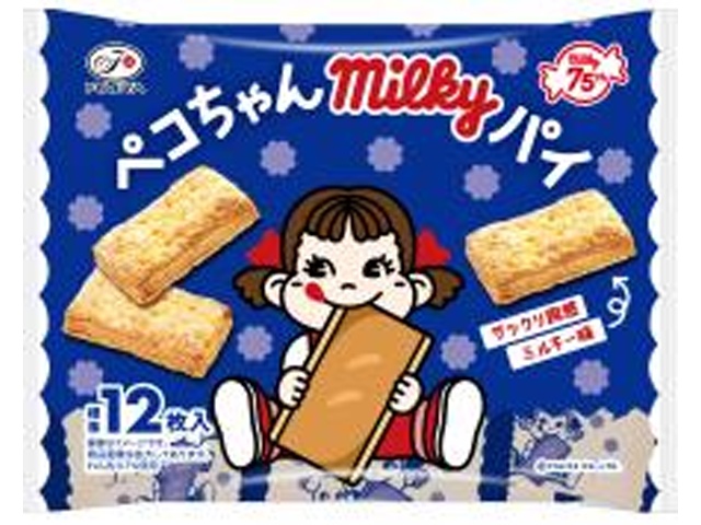 不二家 ペコちゃんミルキーパイ１１０ｇ 【新商品 2/17 発売】【数量限定】  【購入入数１８個】【数量限定】◇