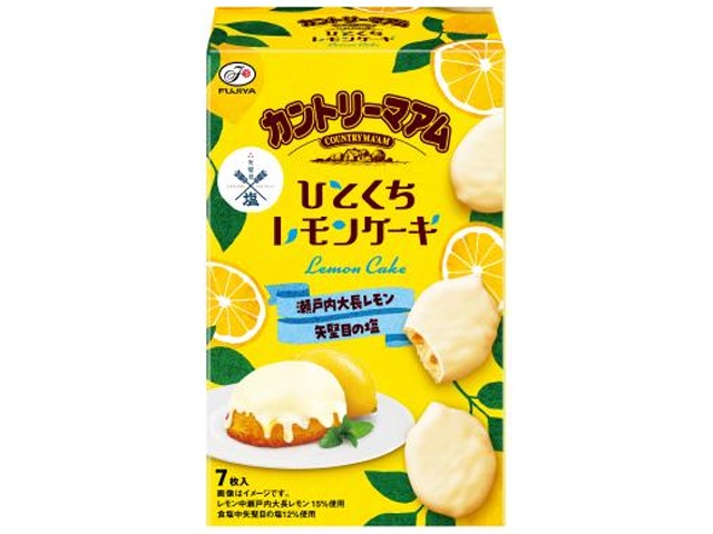 不二家 カントリーマアムひとくちレモンケーキ ７枚 【新商品 4/7 発売】 △ 【購入入数５個】【数量限定】◇