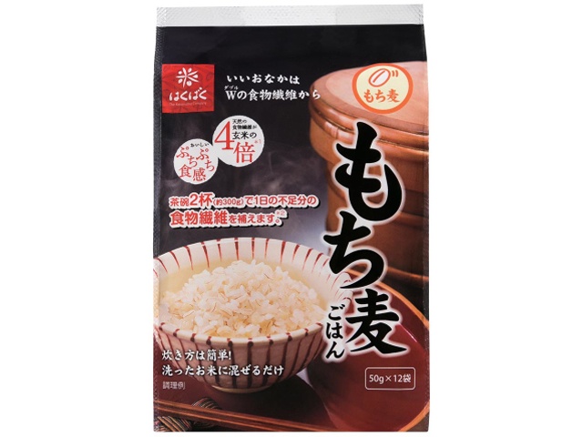 はくばく もち麦ごはん ５０ｇ×１２ △ 【購入入数６個】
