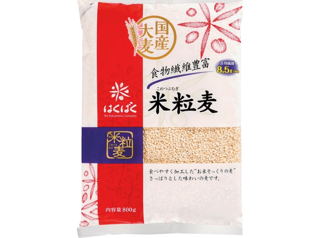 はくばく 米粒麦800ｇ □お取り寄せ品 【購入入数６個】