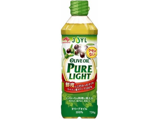味の素 オリーブオイルピュアライト７２０ｇ 【新商品 3/1 発売】 □お取り寄せ品 【購入入数８個】