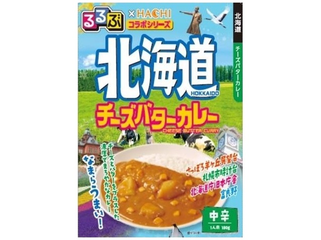 ハチ食品 るるぶ 北海道カレー中辛 １８０ｇ △ 【購入入数２０個】
