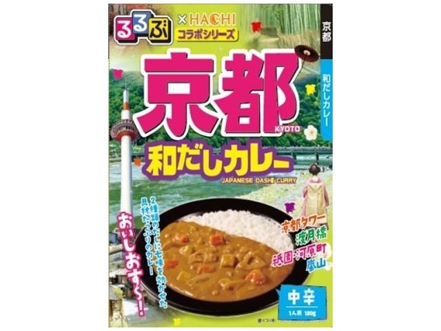 ハチ食品 るるぶ 京都和だしカレー中辛 １８０ｇ △ 【購入入数２０個】